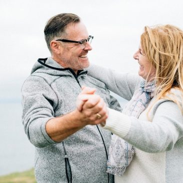 People dancing and smiling