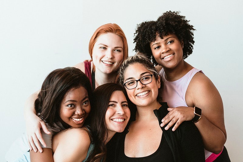 Group of women smiling